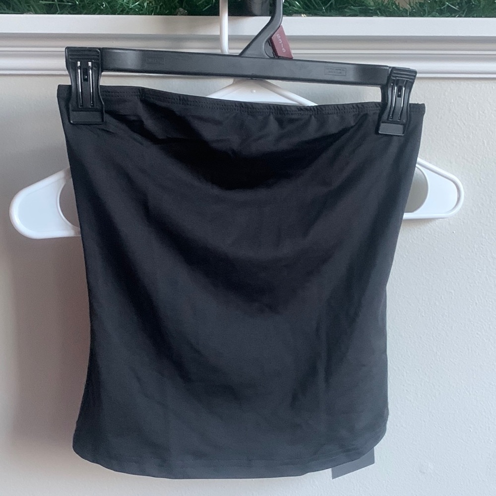 NEVER WARN, black tube top